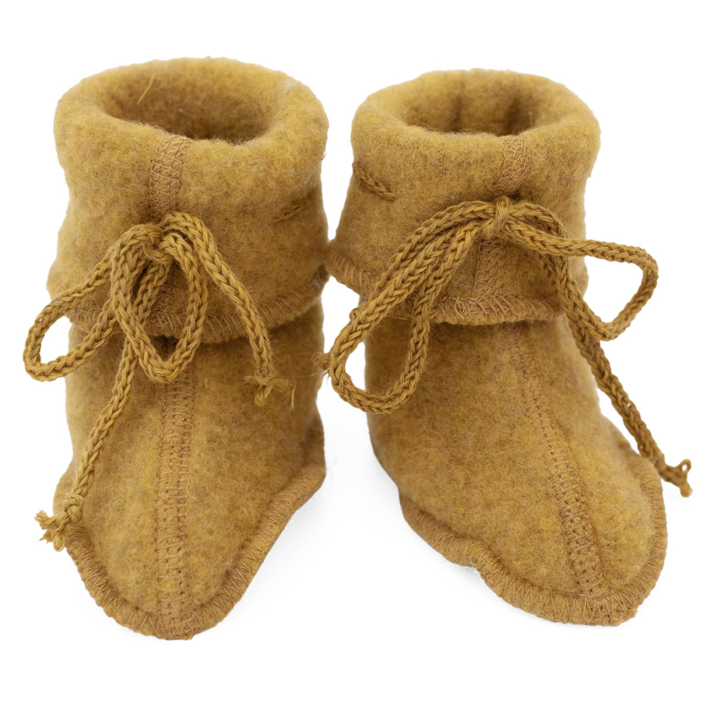 Engel Natur Slofjes Wol Fleece Saffraan