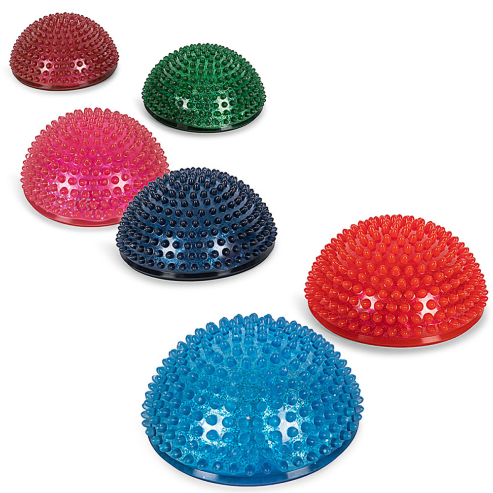 Set van zes Konges Slojd Sensorische Balansstenen Multicolor met voelbaar reliëf