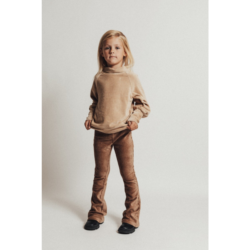 Baje Studio Flared Broek Yate Bruin