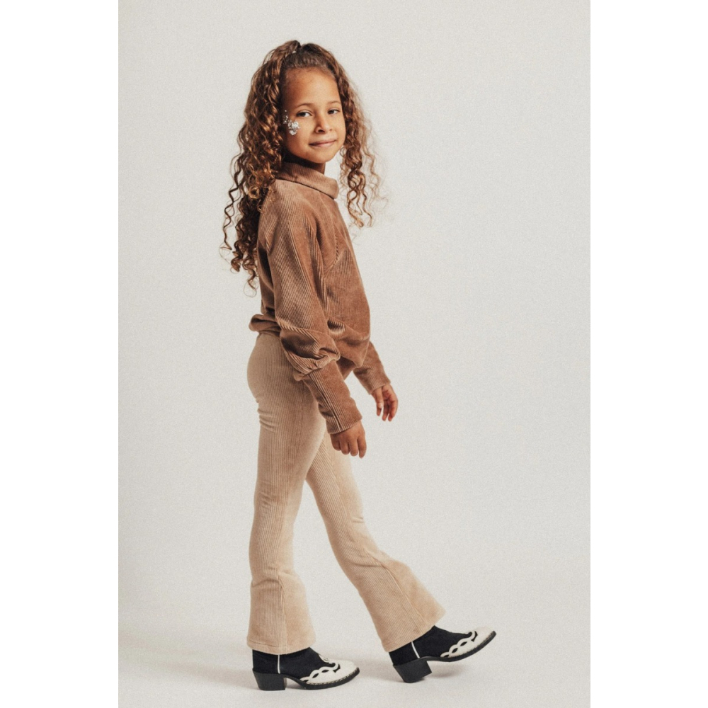 Baje Studio Flared Broek Yate Beige