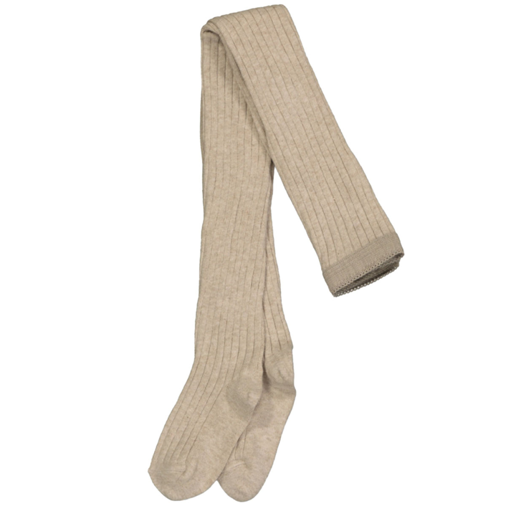 MP Denmark Rib Maillot Beige Melange met fijne klassieke ribstructuur