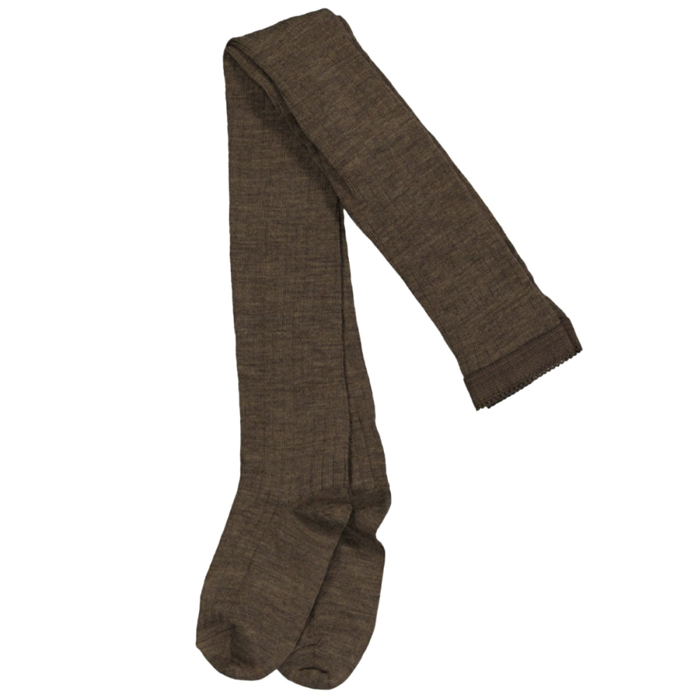 MP Denmark Wollen Maillot Bruin Brown Melange met klassieke ribstructuur