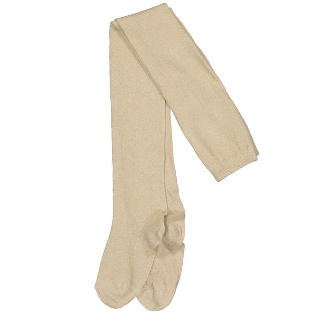 MP Denmark Glitter Maillot Creme Gold met subtiele gouden glitter aan de buitenkant.
