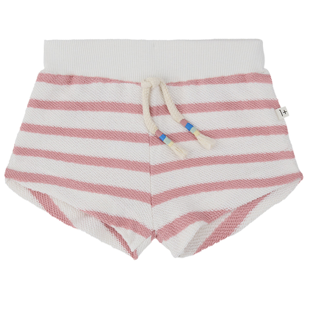 One More In The Family Korte Broek Portinax Roze/creme gestreept