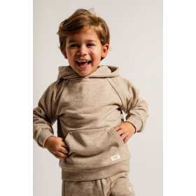 Baje Studio Hoodie Beige Prez Sand Melange Multicolor