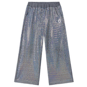Alix Mini Broek Zilver Wide Glitter