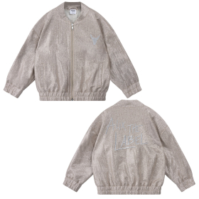 Alix Mini Jas Zilver Glimmend