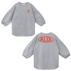 Alix Mini Jurk Grijs/Rood Alix