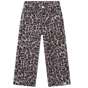 Alix Mini Spijkerbroek Bruin/Zwart Tijgerprint Wide