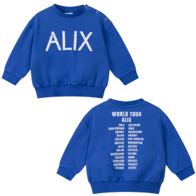 Alix Mini Sweater Blauw World Tour Baby
