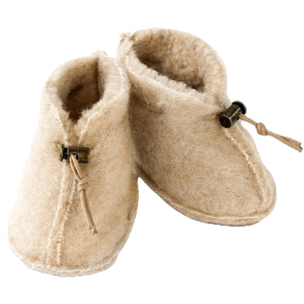 Alwero Babyslofjes Wol Beige