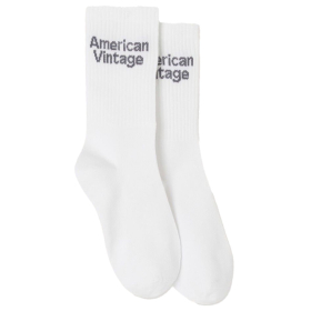 American Vintage Sok Creme/Grijs Blanc Sous Vetement