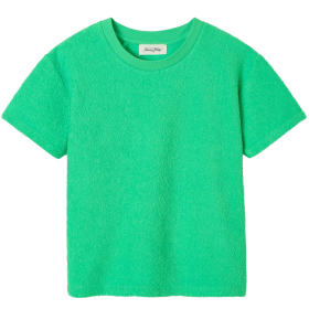 American Vintage T-shirt Groen Badstof Vert Fluo