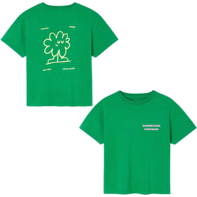 American Vintage T-shirt Groen Cresson Watercress Vintage