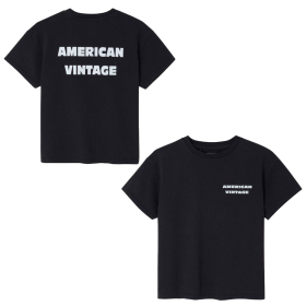 American Vintage T-shirt Zwart Noir