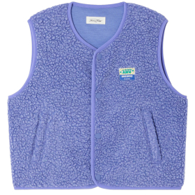 American Vintage bodywarmer paars teddy provence chine