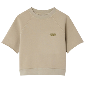 American Vintage T-shirt bruin Cendre Ash voor kinderen