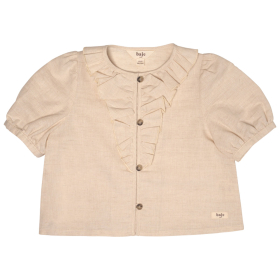Baje Studio Blouse Beige Ruffle