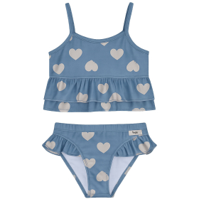 Baje Studio Ella bikini blauw met hartjes