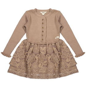 Baje Studio Jurk Roze Bloemen Marieze Peach Almond