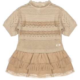 Baje Studio Jurk Roze Gebreid Maia Rose Salmon