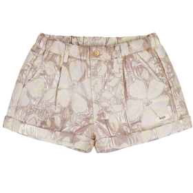 Baje Studio korte broek roze/creme bloemen loune creme fawn