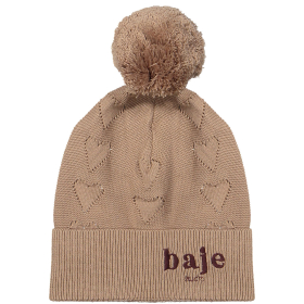 Baje Studio Muts Roze Hartjes Snow Peach Almond