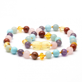 Barnsteen ketting Mix Kleuren 