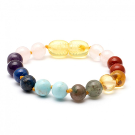 Barnsteen  Armband Regenboog