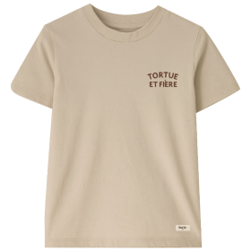 Baje Studio Duke T-shirt beige turtle et fiere