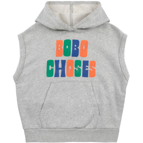 Bobo Choses Tanktop Hoodie Grijs/Groen/Blauw Bobo Choses