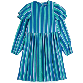 Bobo Choses Jurk Blauw/Groen Strepen