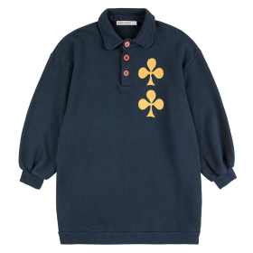 Bobo Choses Jurk Blauw Klaver