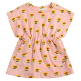 Bobo Choses Jurk Roze/Geel Zonnebloem