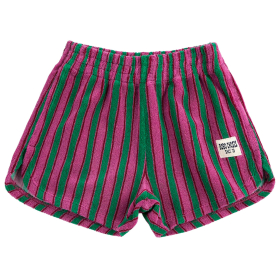 Bobo Choses Korte Broek Paars/Groen Strepen Badstof