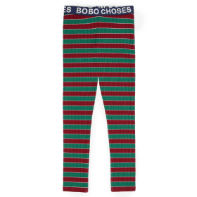 Bobo Choses Legging Groen/Rood Strepen