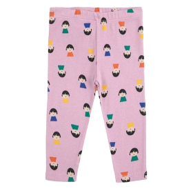Bobo Choses Legging Paars/Groen/Blauw Spel Pionnen