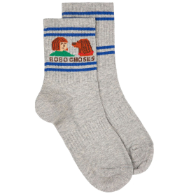 Bobo Choses Sok Grijs Friends In A Pickle