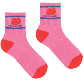 Bobo Choses Sok Roze/Rood/Blauw Joyful Face