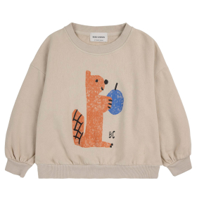 Bobo Choses Sweater Beige Eekhoorn