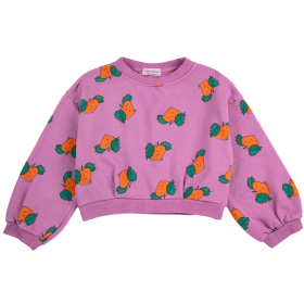Bobo Choses Sweater Paars Mandarijn Cropped