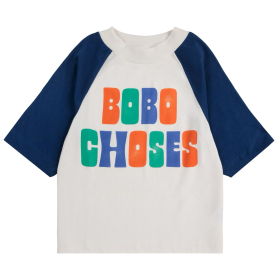 Bobo Choses T-shirt Blauw/Creme/Groen Bobo Choses