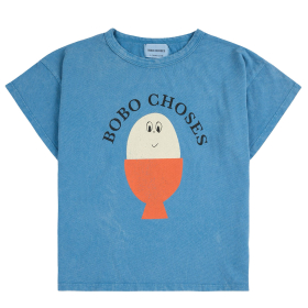 Bobo Choses T-shirt Blauw/Rood/Creme Ei