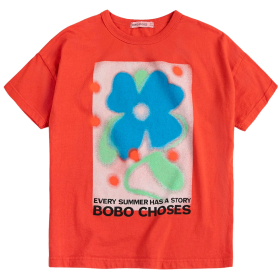 Bobo Choses T-shirt Rood Bloem