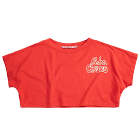 Bobo Choses T-shirt rood cropped