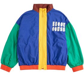 Bobo Choses zomerjas blauw/groen met logoprint