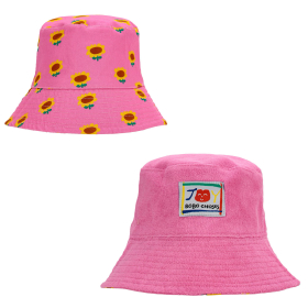 Bobo Choses Zonnehoed Roze Bloemen Joy Tweezijdig