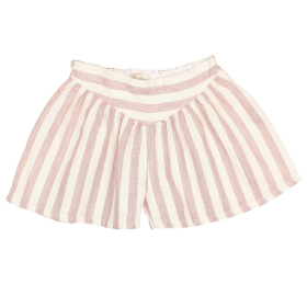 Buho Barcelona Korte Broek Creme/Roze Strepenprint