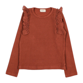 Búho Barcelona Longsleeve Rood Ruffle