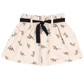 Búho Barcelona Rok Beige Bloemenprint